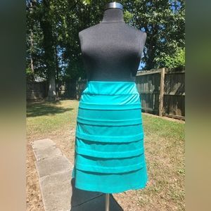 Tiered Teal Skirt
